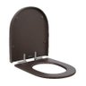 Assento Sanitário em Poliéster Soft Close Carr/nuov/dun/link/lev Privilege Marrom Fosco Sicmol - 2