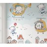 Papel de parede elefantinho infantil helicóptero M² PP110 - 2