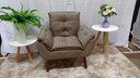 Ver imagem 2 de Kit com 03 Poltronas Opala Suede Cappuccino - Modena Decor