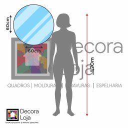 Espelho Redondo 60cm X 60cm com Led Á Pilha ou Fonte:branco Quente Fonte 12v(tomada) - 4