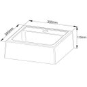 Ver imagem 4 de Kit Gabinete e Espelheira de Banheiro 60 Cm Cuba Romana Branco