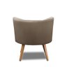 Kit 2 Poltronas Para Sala Decorativa Isa Suede Cappuccino Adonai Estofados - 6