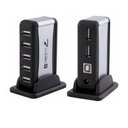 Ver imagem 2 de Hub Usb 2.0 com 7 Portas em Torre com Fonte de Alimentação Bivolt