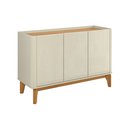 Ver imagem 2 de Buffet Aparador Flip 1.20 3 Portas Sala - 3 Cores:off White-cinamomo