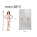 Ver imagem 5 de Armário Multiuso Ditália 4 Portas Dm-580 Cor:branco