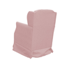 Poltrona Amamentação Balanço Manu com Puff Veludo Rosa - Twdecora - 5