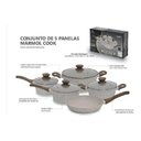 Ver imagem 5 de Conjunto 5 Panelas Marmol Indução Revestimento Cerâmica Mimo