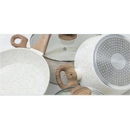 Conjunto 5 Panelas Marmol Indução Revestimento Cerâmica Mimo - 4