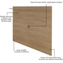 Ver imagem 2 de Painel para TV Slim 60 180cm MDP 15mm Carvalho com Suporte Artely