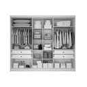 Ver imagem 2 de Guarda Roupa Casal 6 Portas e 4 Gavetas Robust-livorno Branco