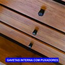 Ver imagem 5 de Guarda-Roupas 6 Portas 6 Gavetas com Espelho Urban com Pés Cinamomo/Off White