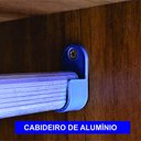 Ver imagem 3 de Guarda-Roupas 6 Portas 6 Gavetas com Espelho Urban com Pés Cinamomo/Off White