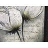 Quadro Pintura Tela floral branco flor painéis 5226: 70cm (A) x 140	cm (L) - 3