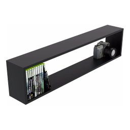Nicho Para Decoração em Mdf Preto - 1