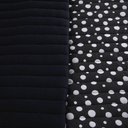 Ver imagem 4 de Kit Cobre Leito Poá Casal 100% Algodão Colcha 3 Peças Estampa Bolinhas Preto