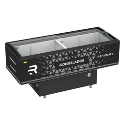 Expositor Ilha Vanguard Top de Congelados e Resfriados Vidro Semicurvo 2,00m Eivt 2000 - Refrimate - 1