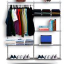 Ver imagem 1 de Estante Roupeiro Modulados Aramados Compacto Resistente 1,90m - Branco