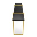 Ver imagem 4 de Aparador Industrial Brooklyn Preto Base Metálica Dourado - D'Rossi