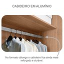 Ver imagem 4 de Guarda Roupa Casal Belmonte e Gaveteiro Suiça com Chave Cumaru 23 - Novo Horizonte