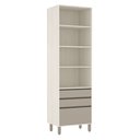 Ver imagem 3 de Paneleiro de Cozinha 70 Cm 2 Portas com Vidro Reflecta Bronze 3 Gavetas Linea Luciane Móveis