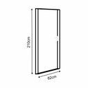 Ver imagem 3 de Kit Porta de Correr Eucaplac Colmeia 210x82cm Trilho Alumínio Branco Somad