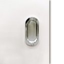 Ver imagem 5 de Kit Porta de Correr Eucaplac Colmeia 210x82cm Trilho Alumínio Branco Somad