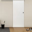 Ver imagem 2 de Kit Porta de Correr Eucaplac Colmeia 210x82cm Trilho Alumínio Branco Somad