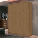 Ver imagem 2 de Guarda Roupa 2 Portas Deslizante 3 Gavetas 2 Prateleiras Spazio F08 Freijó - Mpozenato