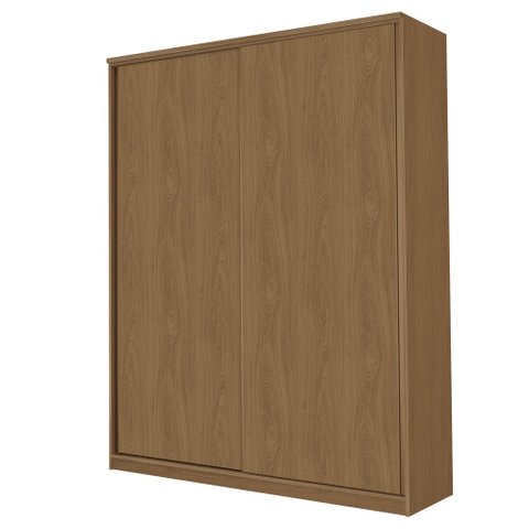 Guarda Roupa 2 Portas Deslizante 3 Gavetas 2 Prateleiras Spazio F08 Freijó - Mpozenato