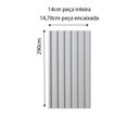 Ver imagem 4 de Painel Ripado Interno Liso de Poliestireno 290cm x 14cm 0,10cm Espessura Formaco Decor Cinza Claro