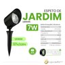 Espeto de Jardim Led 7w Luminatti Ip65 Verde Bivolt Externa Ip65 - 2