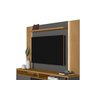 Rack Araçatuba com Painel Aurora para TV até 60'' Nature/Chumbo - Linea - 8