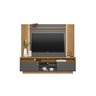 Rack Araçatuba com Painel Aurora para TV até 60'' Nature/Chumbo - Linea - 2