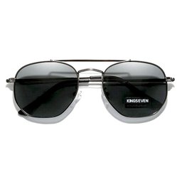 Óculos de Sol Hexagonal de Aço Inoxidável Proteção Uv400 - 3