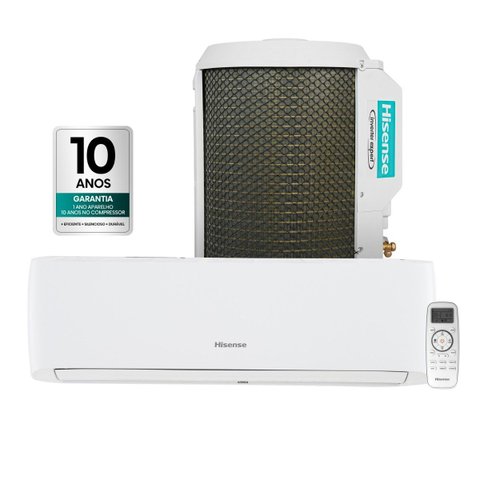 Ar Condicionado Split Hi-Wall Hisense Eco Plus Ii 12000 BTUS Frio As-12TW2RURCK00 Inverter 220V