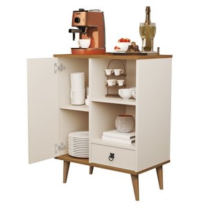 Mesinha Balcão Armário 1 Porta Organizadora Café