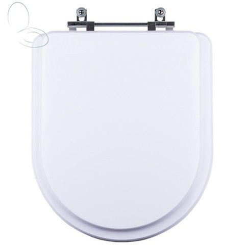 Tampa Vaso Sanitário Poliester Acrilico Carrara Branco para Bacia Deca