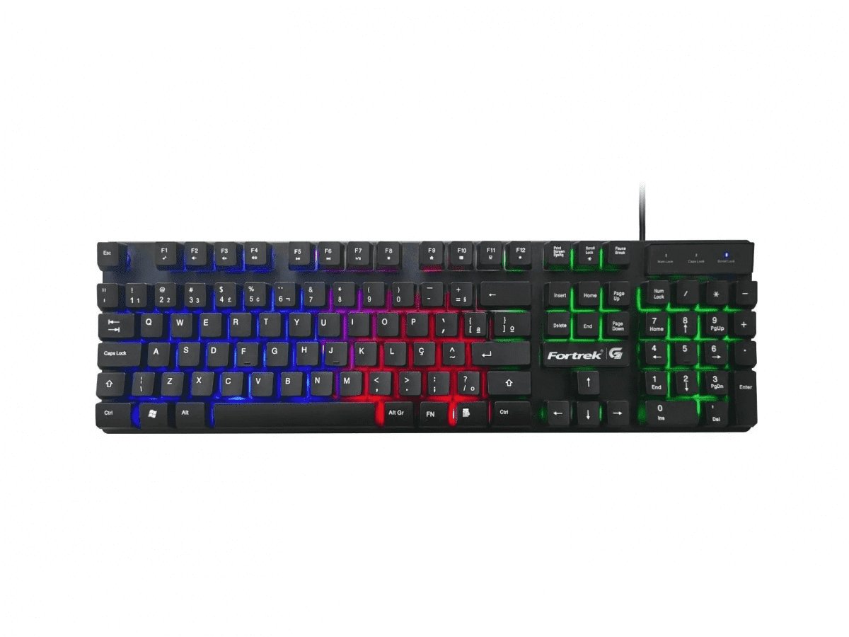 Teclado Gamer Multim Dia Blackfire Fortrek G Preto Madeiramadeira