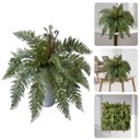Ver imagem 6 de 1 Unidade Galho Samambaia Artificial Pendente Toque Natural Linha Premium