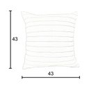 Ver imagem 4 de Capa para Almofada Drapeada Line em Veludo Quadrada Bordo