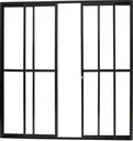 Ver imagem 1 de Porta de Aluminio Sacada 4 Folhas com Trinco Linha Leve:2,10 X 1,80/preto