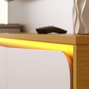 Ver imagem 3 de Painel para TV até 70 Polegadas Tahiti 3 Portas com LED - Freijó/Off White Matte