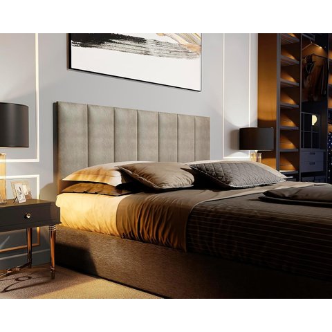 Cabeceira Imperial Lisa Cama Casal 1.40 Bege