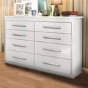 Ver imagem 1 de Cômoda 8 Gavetas Branca Gênova Batrol