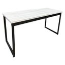 Ver imagem 1 de Mesa Escrivaninha Office Tampo Grosso Industrial 1,50m Amantea/preto Realme