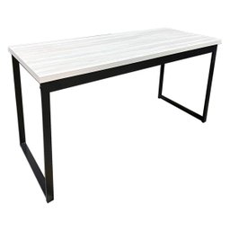 Mesa Escrivaninha Office Tampo Grosso Industrial 1,50m Amantea/preto Realme - 1