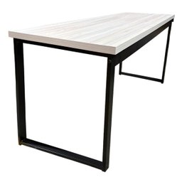 Mesa Escrivaninha Office Tampo Grosso Industrial 1,50m Amantea/preto Realme - 3