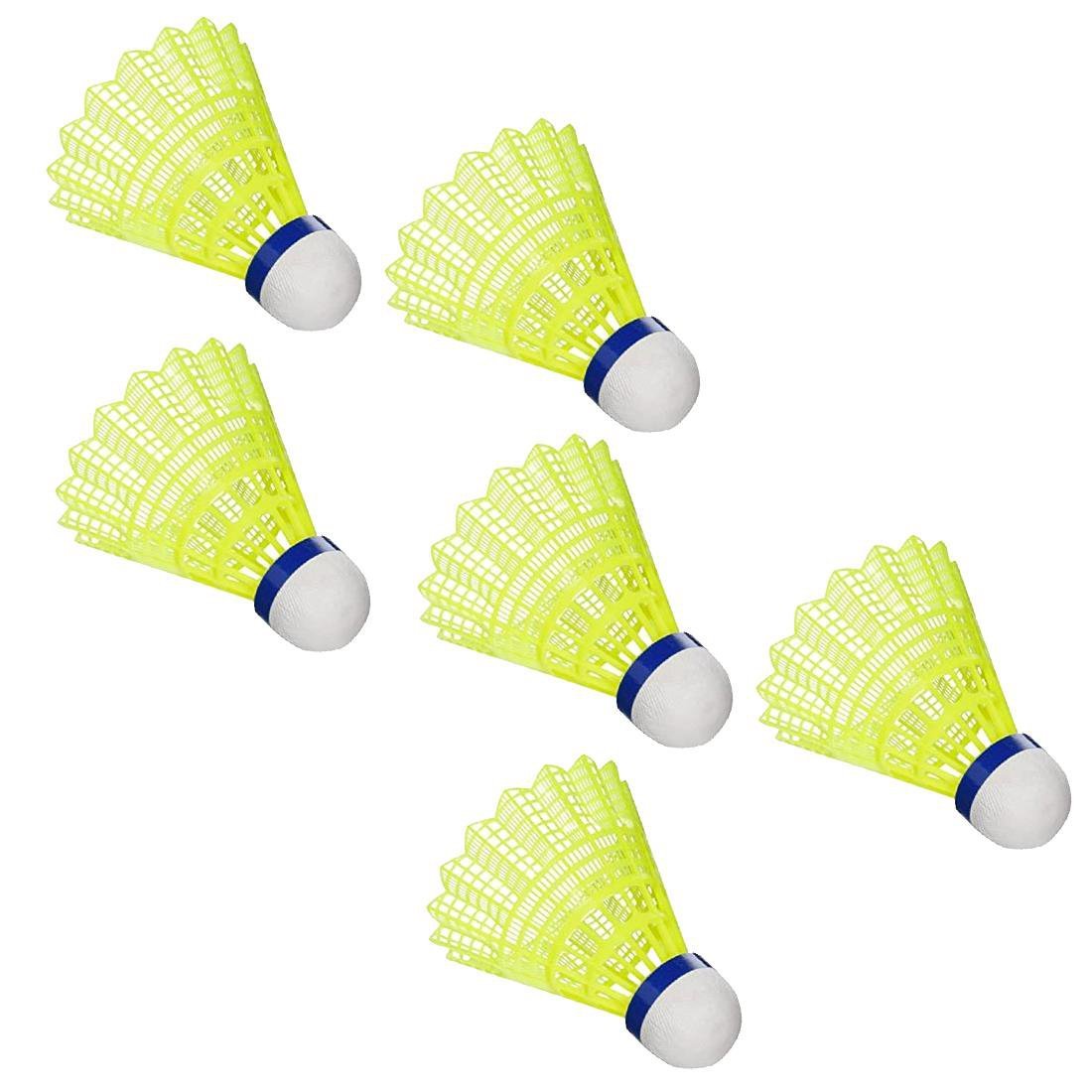 Peteca Badminton de Nylon e Espuma A100 Pack 6 Unidades Aoliante - Amarelo - 2