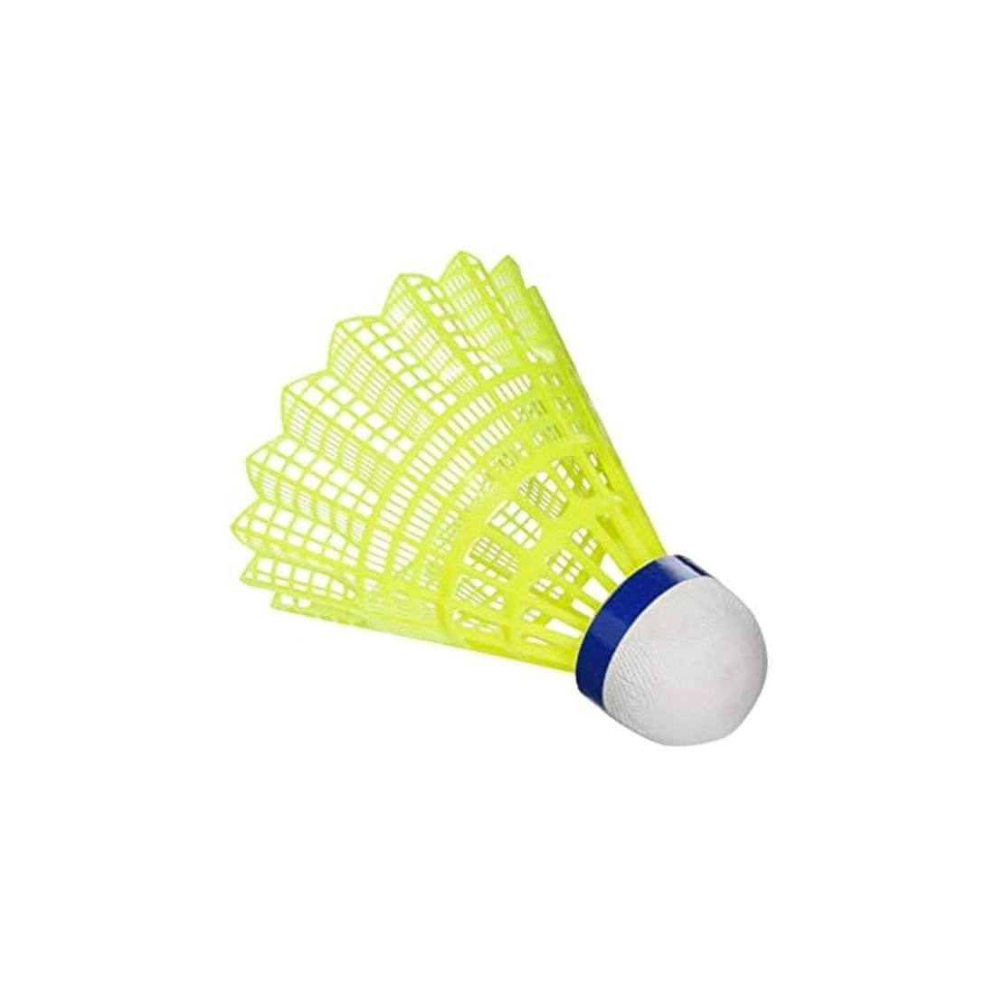 Peteca Badminton de Nylon e Espuma A100 Pack 6 Unidades Aoliante - Amarelo