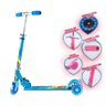 Patinete Infantil Menino Azul c/ 3 Rodas Luzes Led 50Kg Dobrável - 4